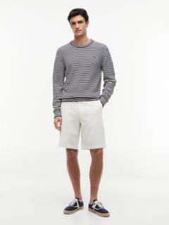 Structured Yarn Dyed Crew Neck Jumper — Multi 2