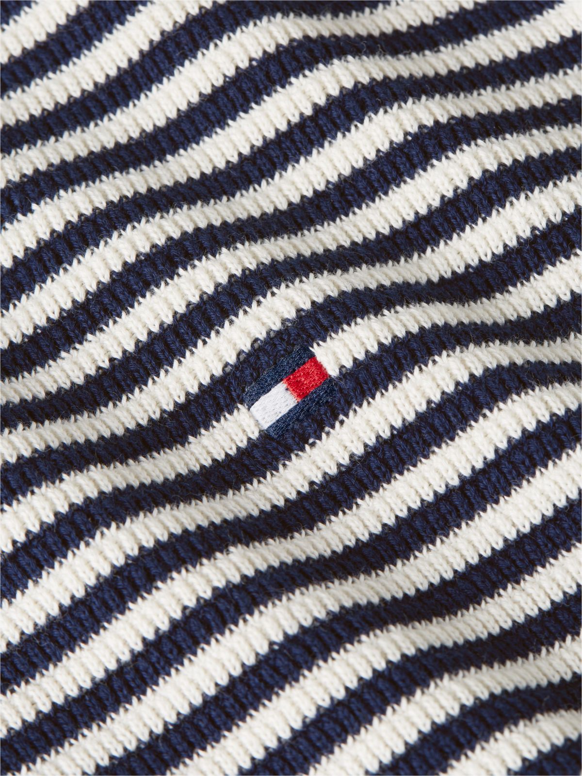 Structured Yarn Dyed Crew Neck Jumper — Multi