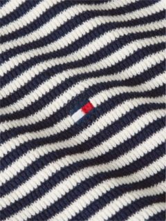 Structured Yarn Dyed Crew Neck Jumper — Multi 6