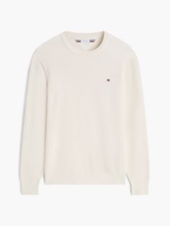 Structured Yarn Dyed Crew Neck Jumper — Yellow 5