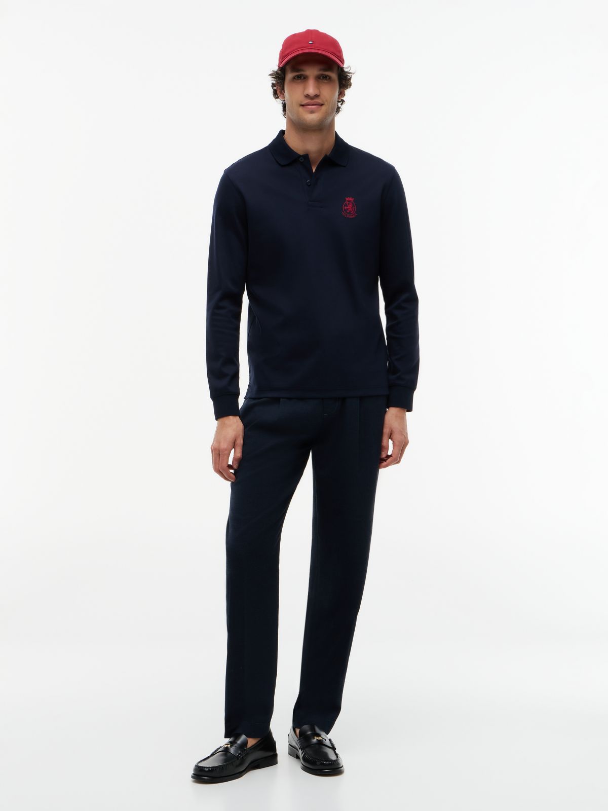 TH Crest Regular Fit Polo Shirt — Blue