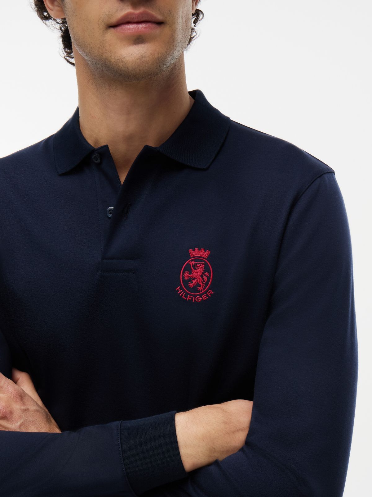 TH Crest Regular Fit Polo Shirt — Blue
