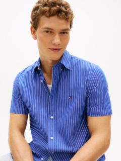 TH Flex Regular Fit Short Sleeve Shirt — Blue 2