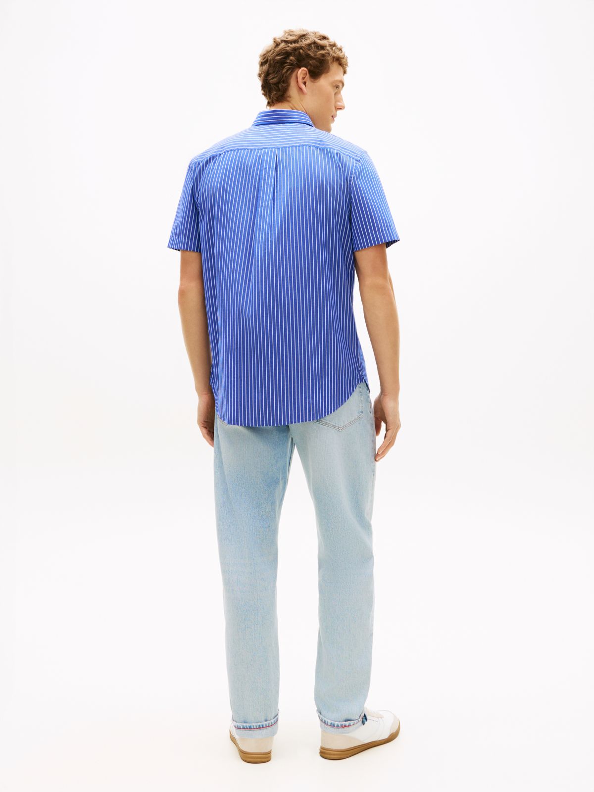 TH Flex Regular Fit Short Sleeve Shirt — Blue