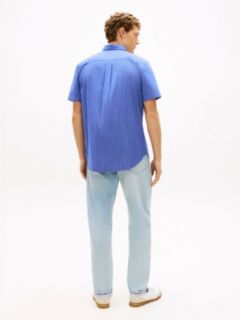 TH Flex Regular Fit Short Sleeve Shirt — Blue 4