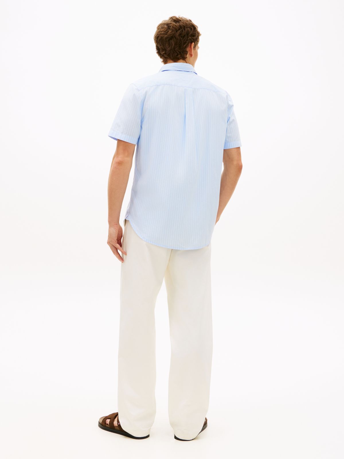 TH Flex Regular Fit Short Sleeve Shirt — Blue