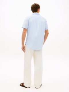 TH Flex Regular Fit Short Sleeve Shirt — Blue 4