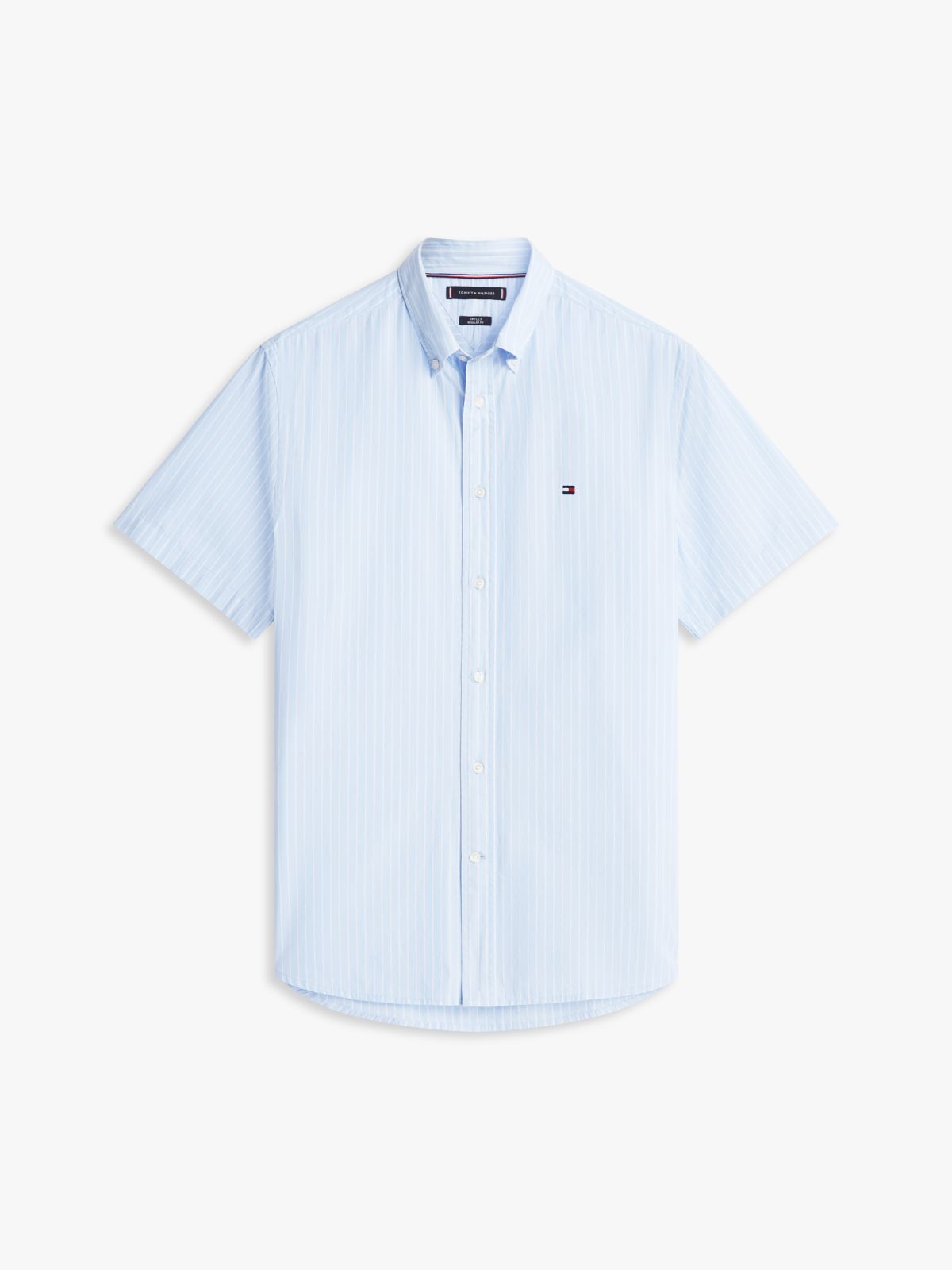 TH Flex Regular Fit Short Sleeve Shirt — Blue