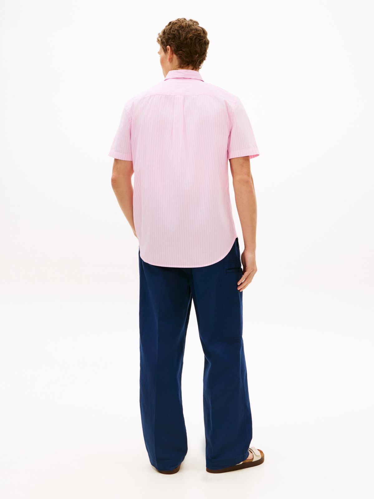 TH Flex Regular Fit Short Sleeve Shirt — Pink