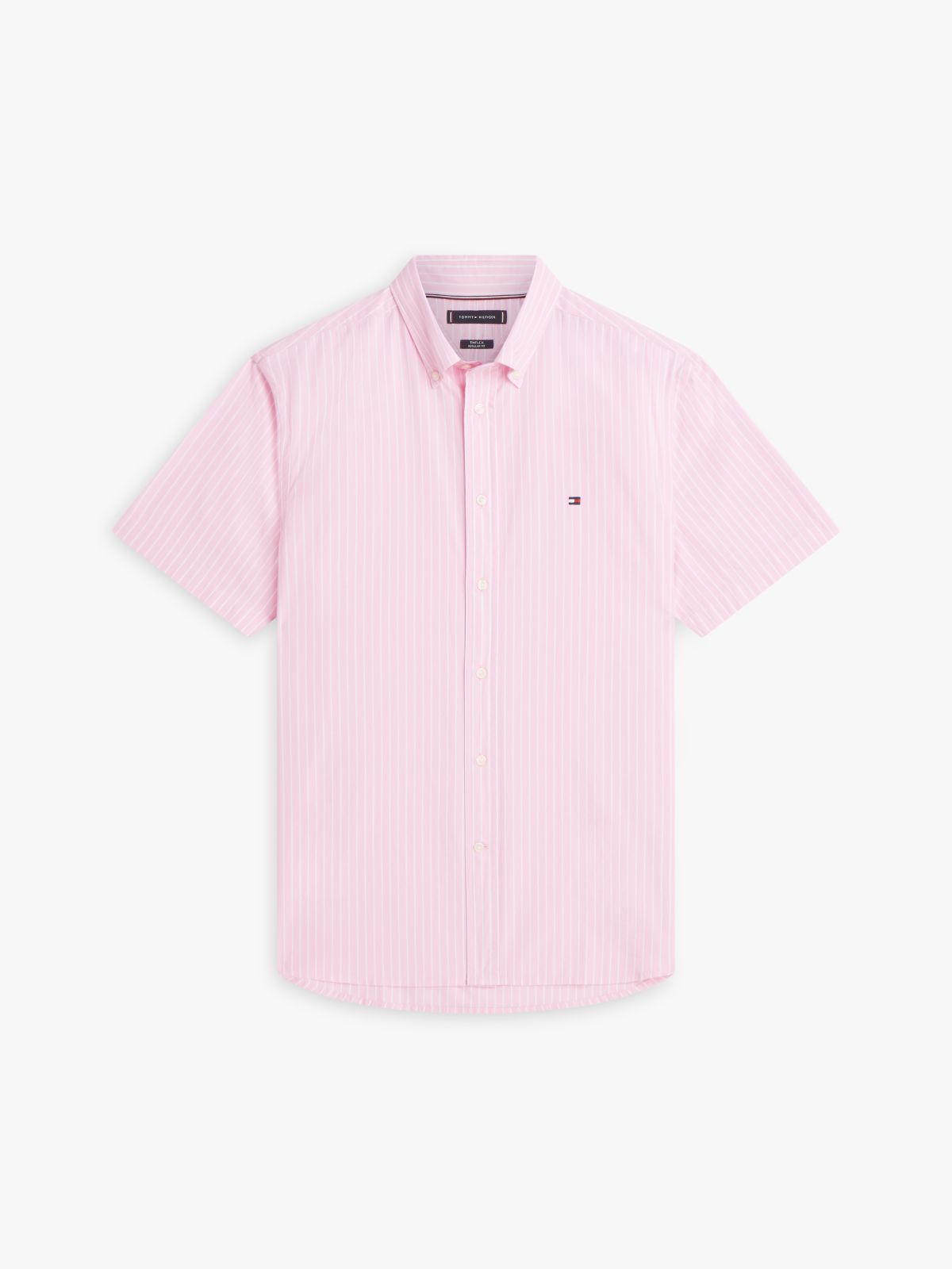 TH Flex Regular Fit Short Sleeve Shirt — Pink