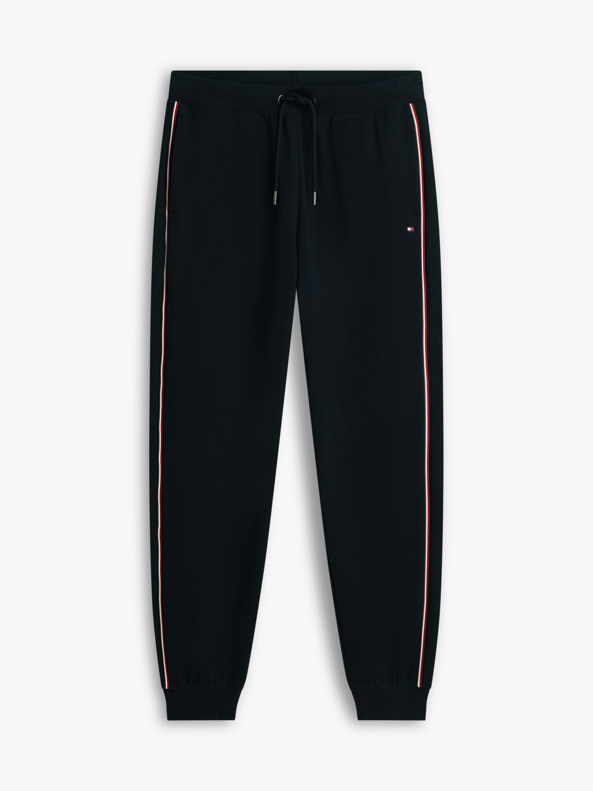 Global Stripe Cuffed Leg Joggers — Blue