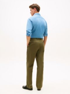 Dover Regular Straight Leg Twill Chinos — Green 4