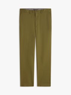 Dover Regular Straight Leg Twill Chinos — Green 5