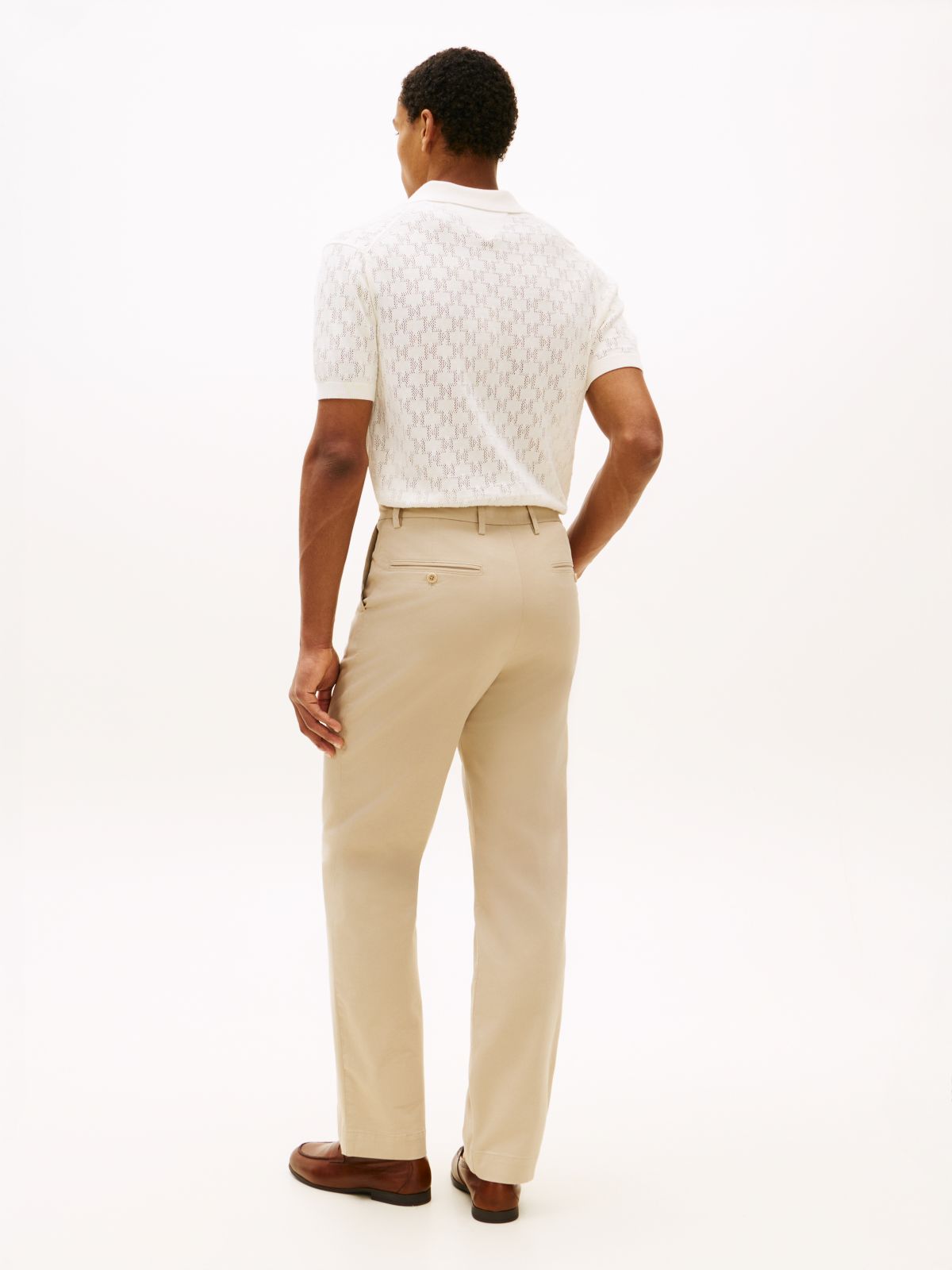 Dover Regular Straight Leg Twill Chinos — Khaki