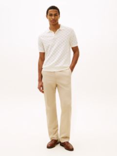 Dover Regular Straight Leg Twill Chinos — Khaki 1