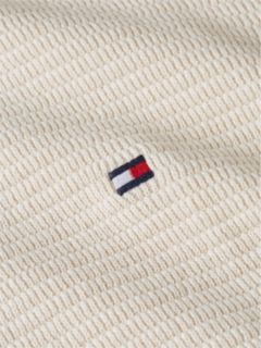 Textured Quarter-Zip Mock Neck Jumper — Yellow 6