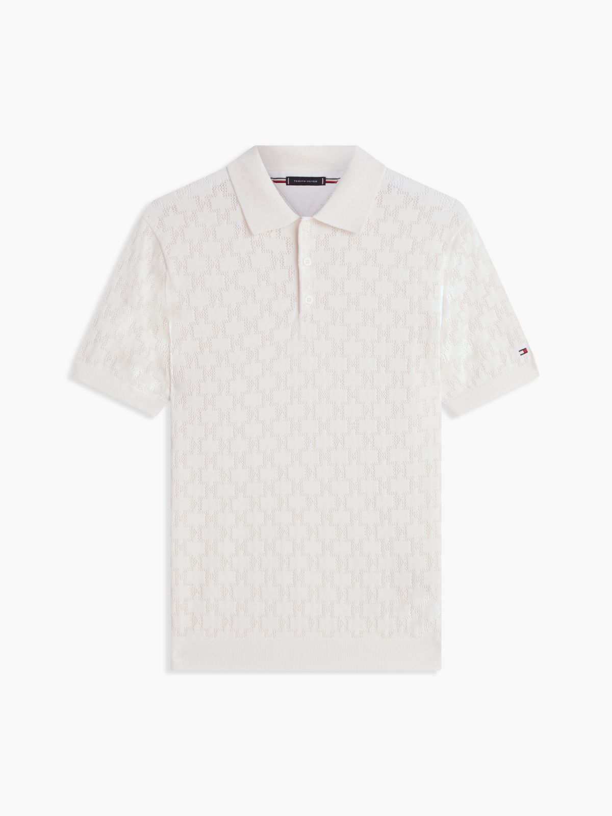 Regular Fit Pointelle Polo Shirt — Yellow
