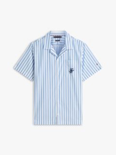 Regular Fit Paper Touch Short Sleeve Shirt — Blue 5