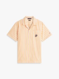 Regular Fit Paper Touch Short Sleeve Shirt — Orange 5