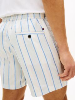 Dover Regular Straight Open Weave Dobby Shorts — Blue 3
