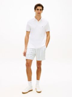 Dover Regular Straight Open Weave Dobby Shorts — Blue 1