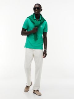 Regular Fit Logo Pique Polo Shirt — Green 2