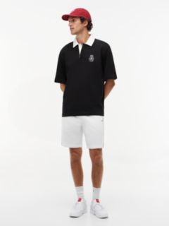 Heritage Relaxed Back Embroidery Polo Shirt — Black 2