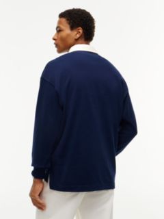 Flag Logo Relaxed Rugby Shirt — Blue 4