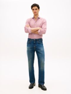 Dover Regular Straight Whiskered Jeans — Blue 2