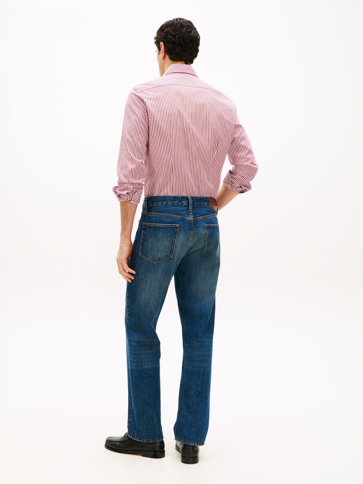 Dover Regular Straight Whiskered Jeans — Blue