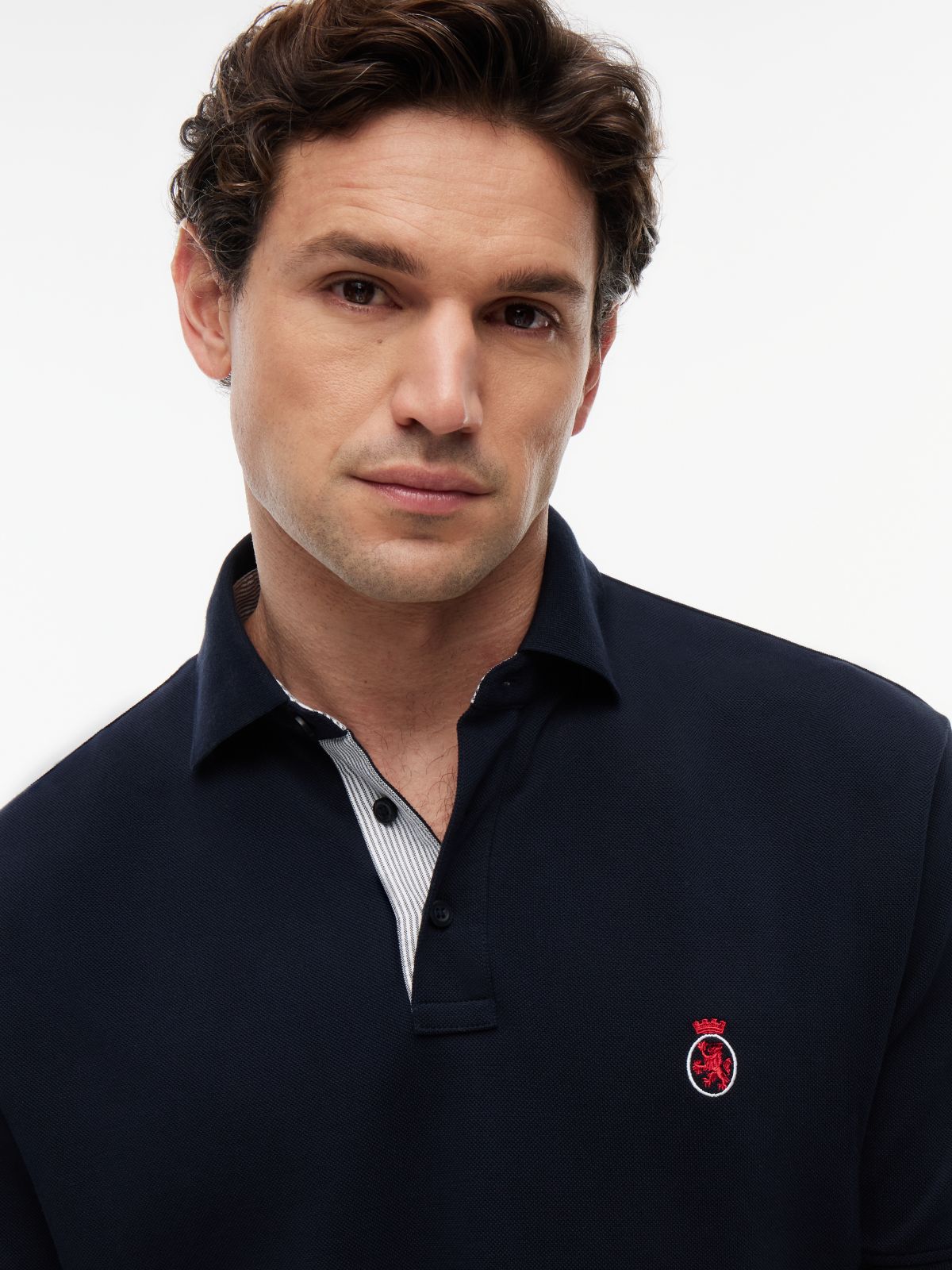 Heritage Classic Fit Crest Polo Shirt — Blue