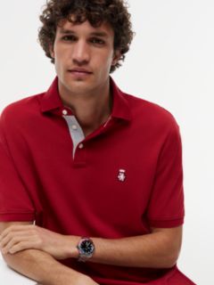 Heritage Classic Fit Crest Polo Shirt — Red 3