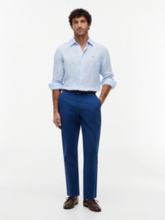 Denton Slim Straight Honeycomb Texture Chinos — Blue 2