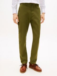 Denton Slim Straight Honeycomb Texture Chinos — Green 2