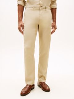 Denton Slim Straight Honeycomb Texture Chinos — Khaki 2