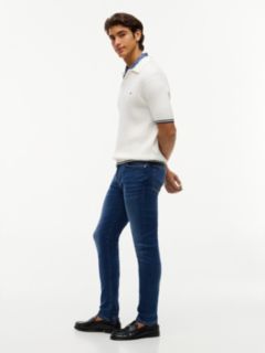 Bleecker Slim Whiskered Jeans — Blue 3