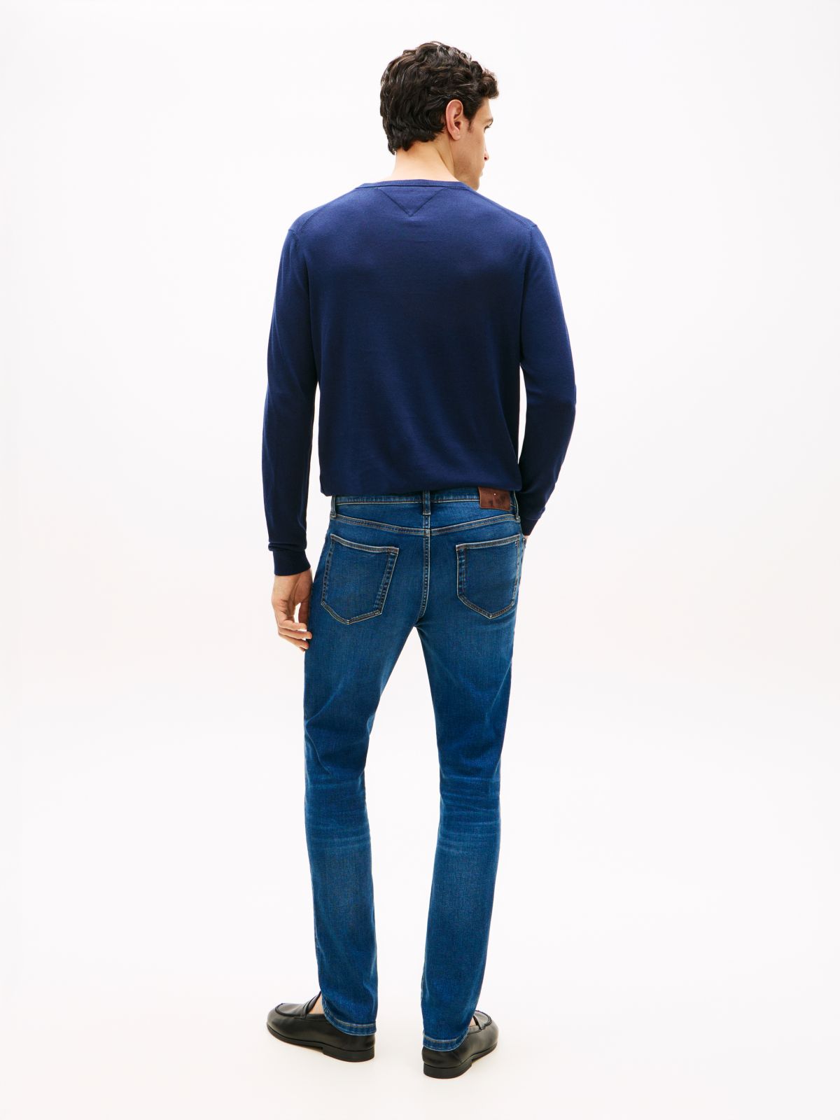 Bleecker Slim Whiskered Jeans — Blue