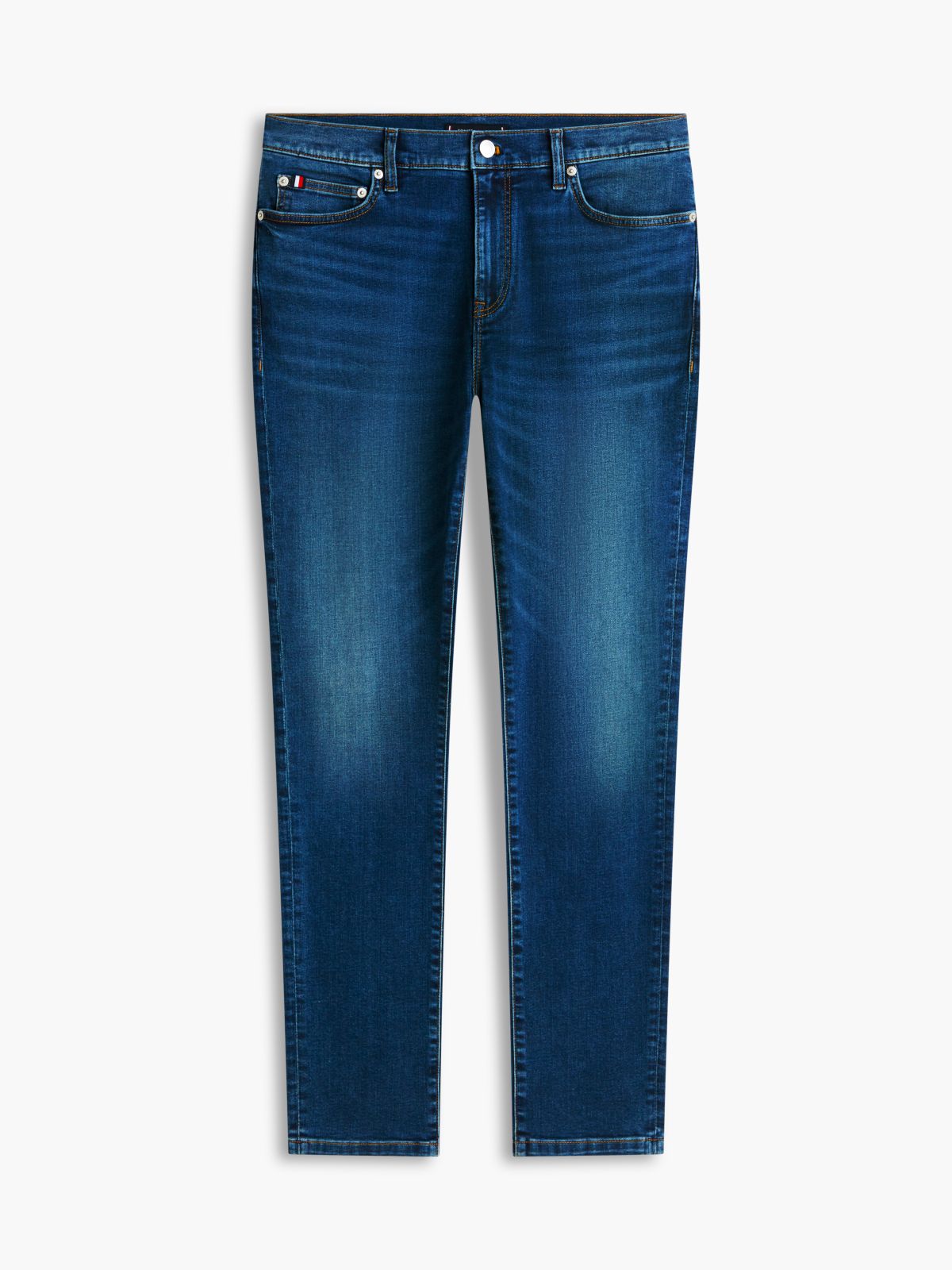 Bleecker Slim Whiskered Jeans — Blue