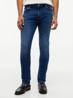 Bleecker Slim Whiskered Jeans — Blue 1