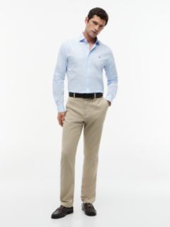 Denton Slim Straight Open Structured Chinos — Khaki 2