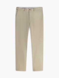 Denton Slim Straight Open Structured Chinos — Khaki 5