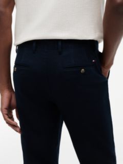Denton Slim Straight Open Structured Chinos — Blue 3