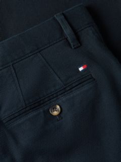Denton Slim Straight Open Structured Chinos — Blue 6