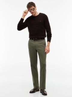 Denton Slim Straight Open Structured Chinos — Green 2