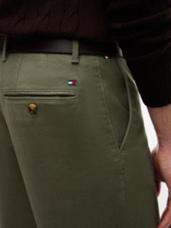 Denton Slim Straight Open Structured Chinos — Green 3