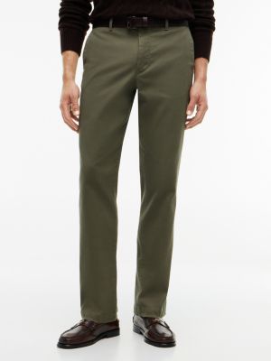 green denton slim straight open structured chinos for men tommy hilfiger
