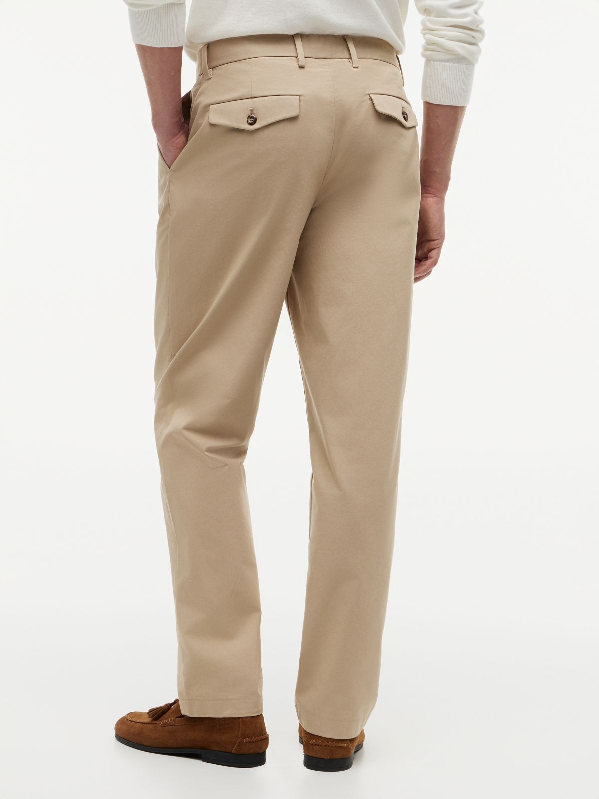 Harlem Tech Tapered Twill Chinos — Khaki