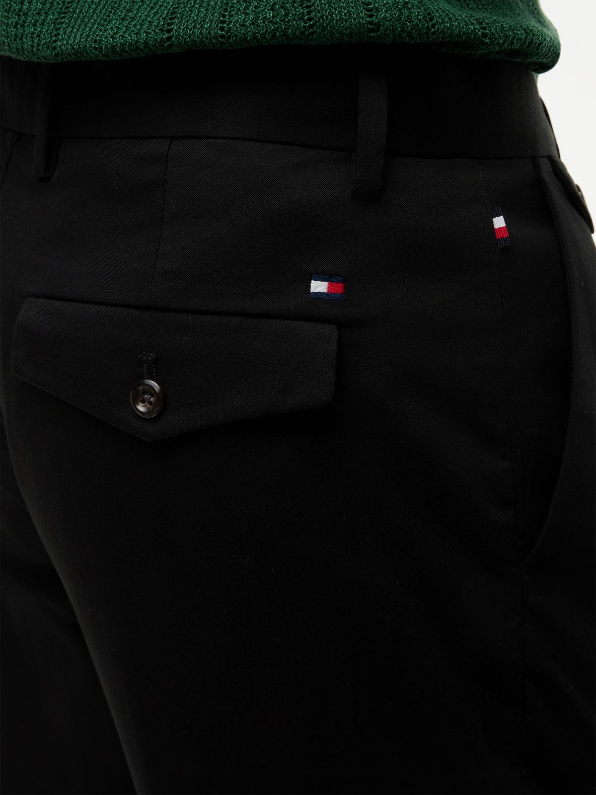 Harlem Tech Tapered Twill Chinos — Black
