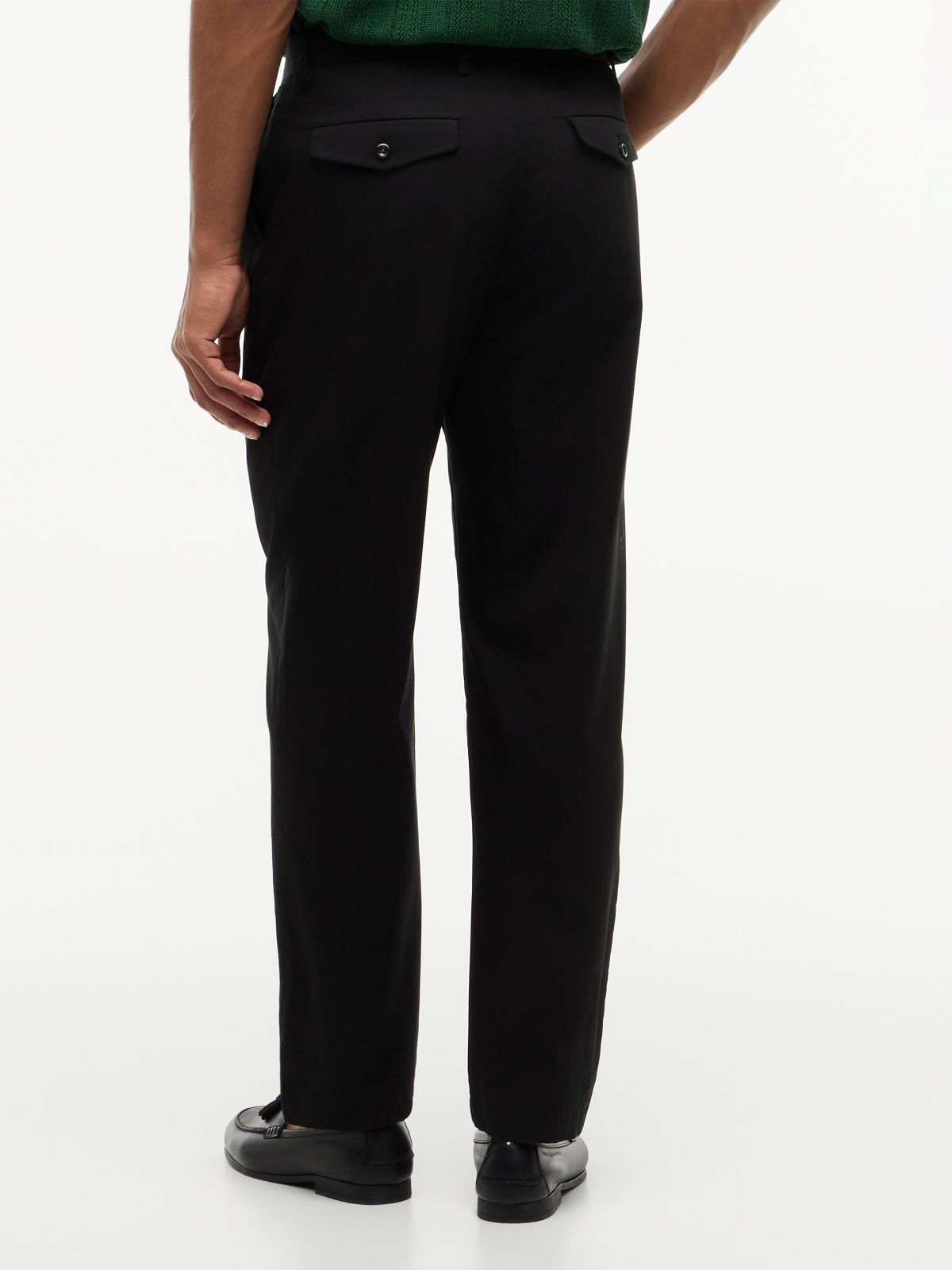 Harlem Tech Tapered Twill Chinos — Black