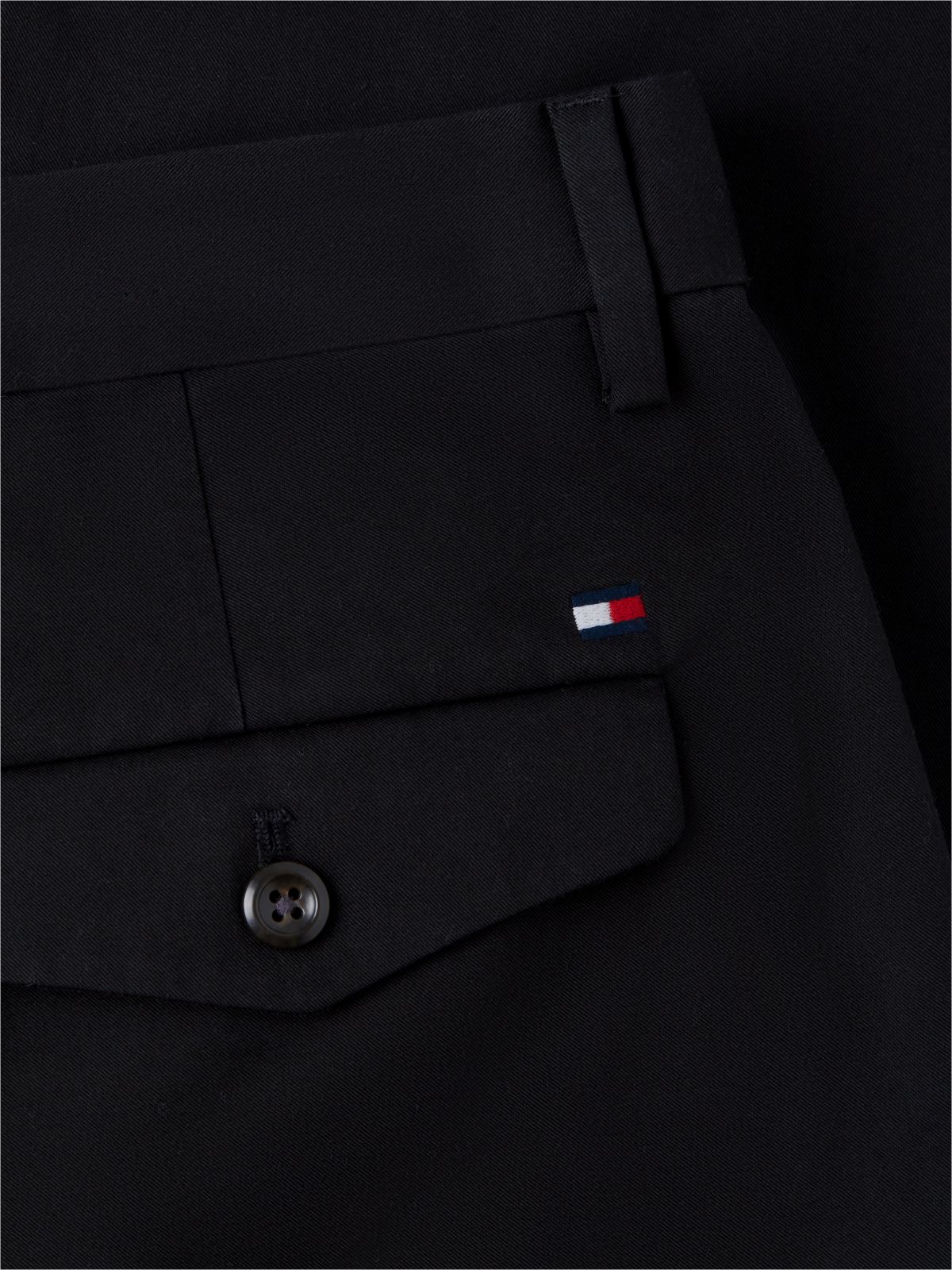 Harlem Tech Tapered Twill Chinos — Black